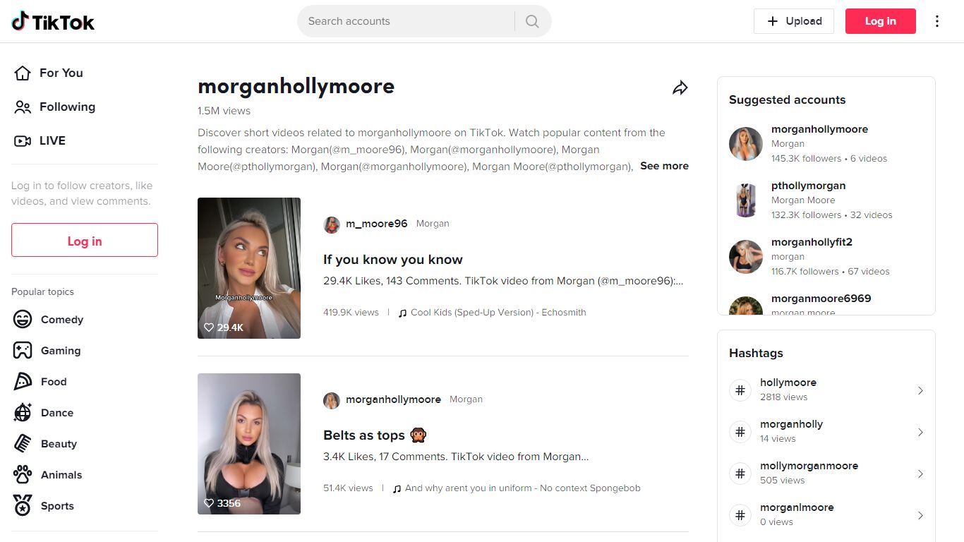 Discover morganhollymoore 's popular videos | TikTok